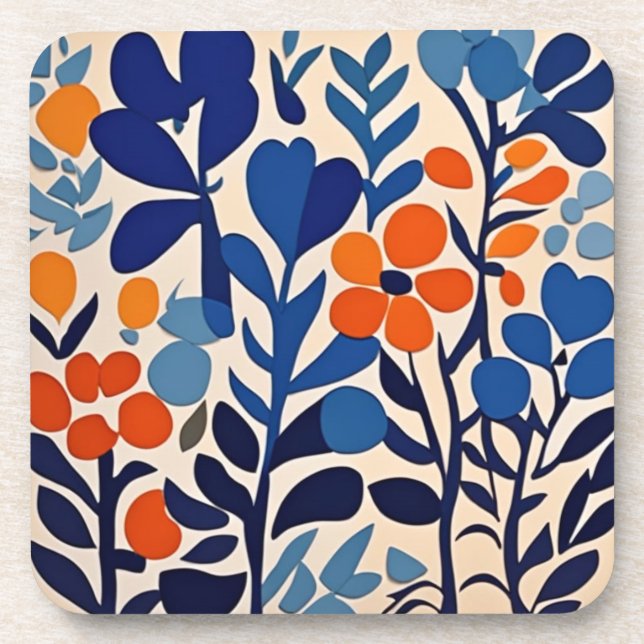 Porta-copo fleurs retro 70's (Frente)