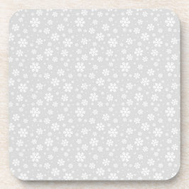 Porta-copo Flocos Brancos de Neve no Padrão de Inverno Pratea