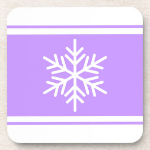 Porta-copo Flocos de neve festivos Flocos quicos Largas branc