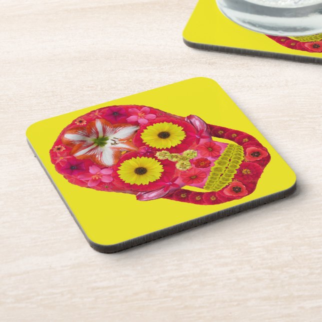 Porta-copo Flor - Caveira 6 (Left Side)