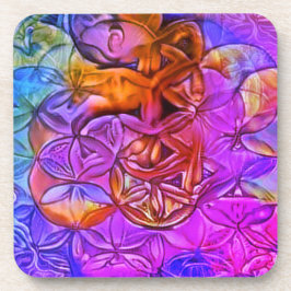 Porta-copo Flor da vida