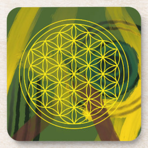 Porta-copo flor da vida, chakra, magnetismo, zen,