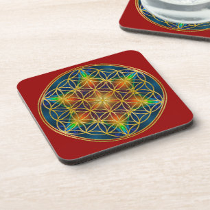 Porta-copo FLOR DA VIDA - Flor frontal 1