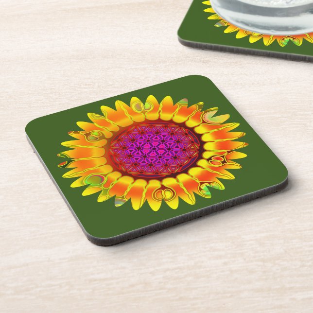 Porta-copo Flor Da Vida - Flor Geométrica 4 (Left Side)