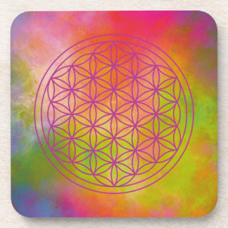 Porta-copo flor da vida, geométrico sagrado, zen, chakra,