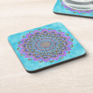 Porta-copo Flor da Vida - Mandala Estilo Índia 2
