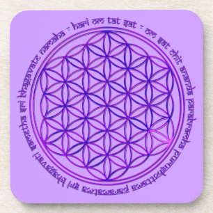 Porta-copo Flor Da Vida - Moola Mantra - Violeta