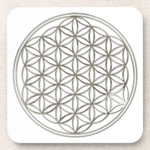 Porta-copo FLOR DA VIDA - prata