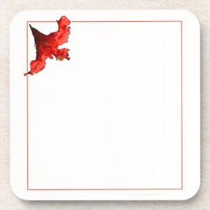 Porta-copo Flor de Hibiscus Vibrante