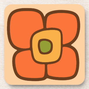 Porta-copo Flor de Primavera Retro