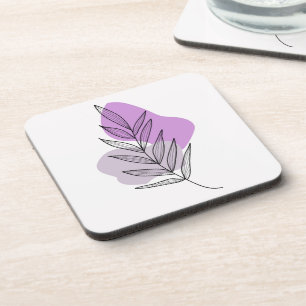 Porta-copo Flor de roxo boêmio