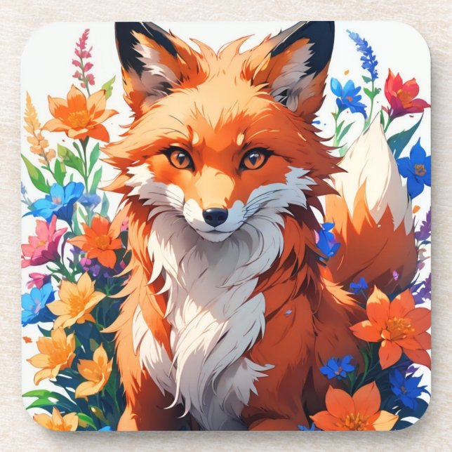 Porta-copo Flor Fox (Frente)