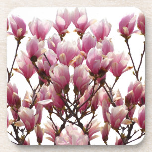 Porta-copo Flor-Primavera de-Magnolias Rosa