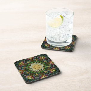 Porta-copo Flor Quilado