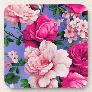 Porta-copo Flor Rosa Rosa Rosa Grande