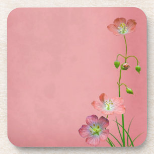 Porta-copo Flor Selvagem Rosa na Borgonha