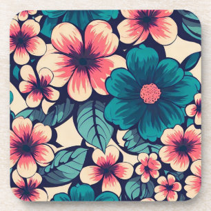 Porta-copo Flor tropical