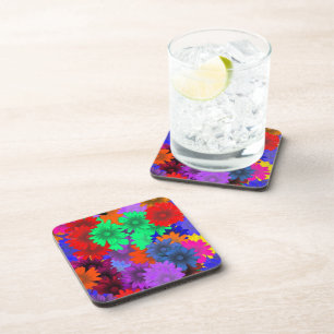 Porta-copo Floral multicolorido