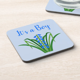 Porta-copo Flores Bluebell Menino Bebê Primavera Personalizad