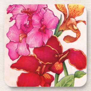 Porta-copo flores canaras