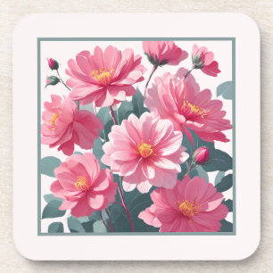 Porta-copo Flores Cor-de-Rosa