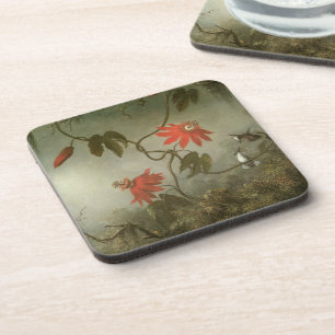 Porta-copo Flores da Paixão e Beija-flores de Martin J Heade