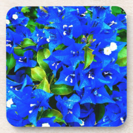 Porta-copo Flores de Bougainvillea Azul Vibrantes