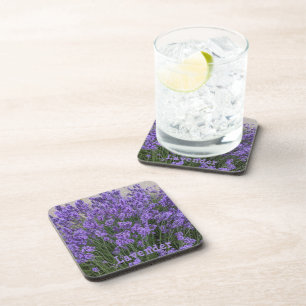 Porta-copo Flores de Lavanda Roxa Floral