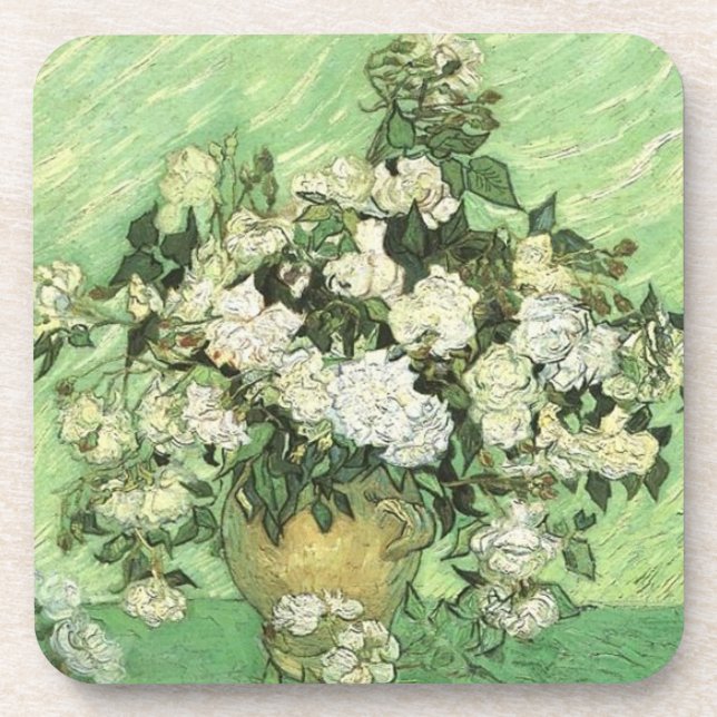 Porta-copo Flores de Van Gogh em Vase (Frente)