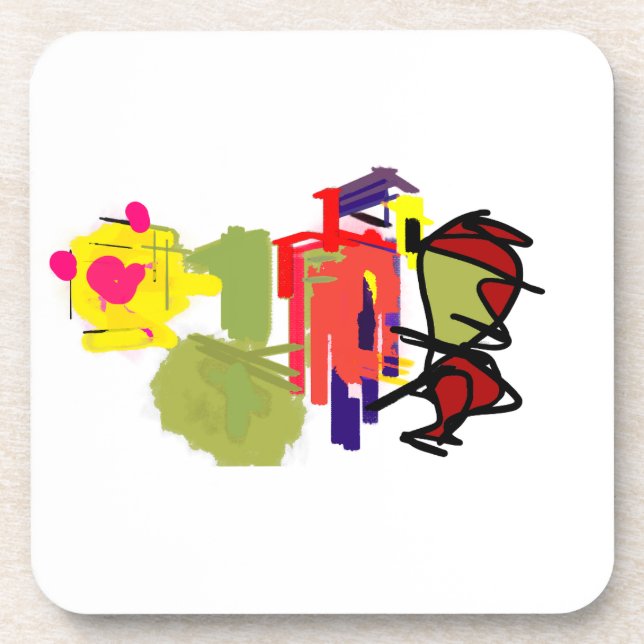 Porta-copo Flores de verão de papagaio (Frente)