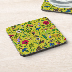 Porta-copo Flores e mariposas selvagens 2