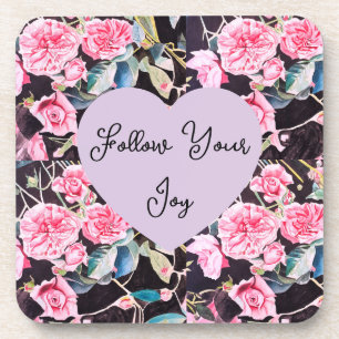 Porta-copo Flores Florais de Aquarela de Rosa Rosa Meninas Al