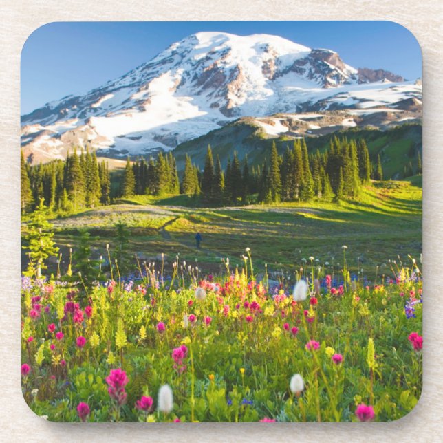 Porta-copo Flores | Mt. Rainier Wildflower (Frente)