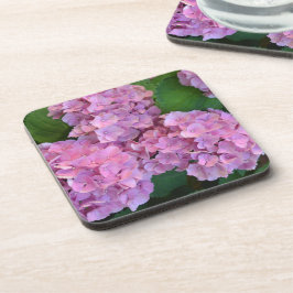 Porta-copo Flores rosa pastel Hortensia hydrangea