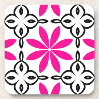 Porta-copo Flores rosa quentes