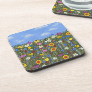 Porta-copo Flores silvestres com Margaridas
