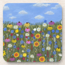 Porta-copo Flores silvestres com Margaridas