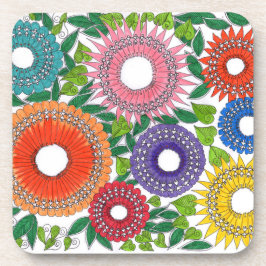 Porta-copo flores warli