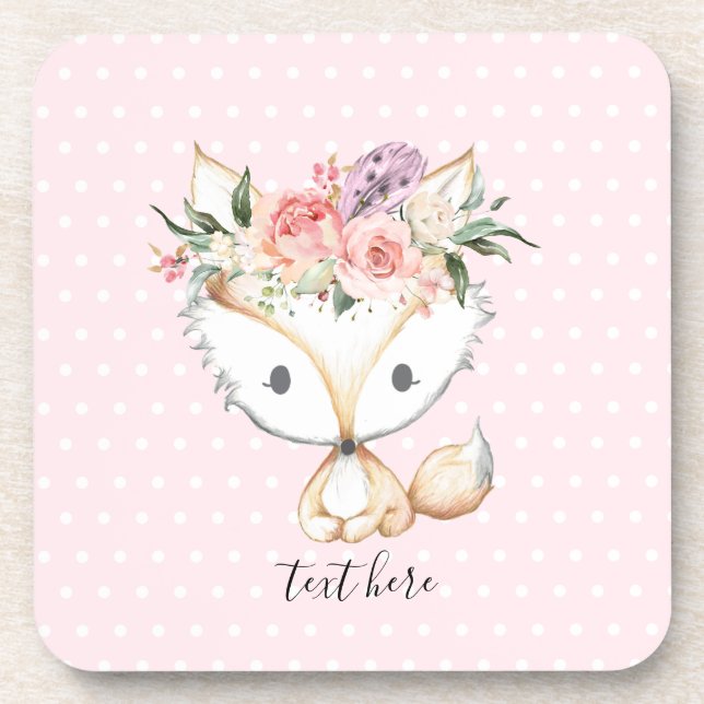 Porta-copo floresta de raposa, fofo (Frente)