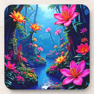 Porta-copo Floresta Encantada Rio em Flor Arte