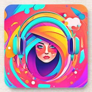 Porta-copo Fluxo de Música Vibrante