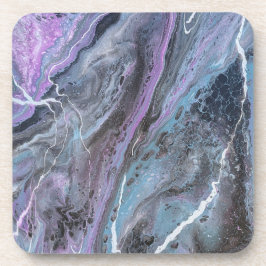 Porta-copo Fluxo Roxo & Azul Abstracto