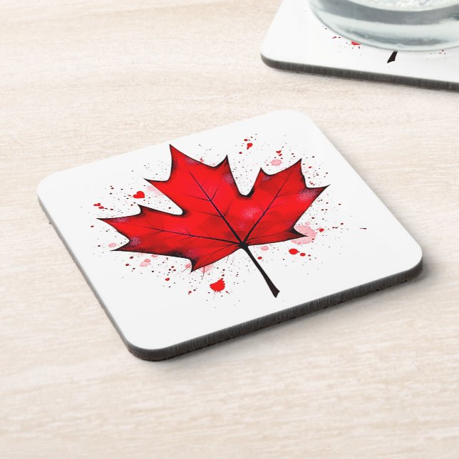 Porta-copo Folha de Alma do Canadá (Left Side)