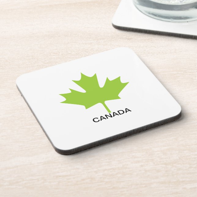 Porta-copo Folha de Bordo Verde Canadá (Left Side)