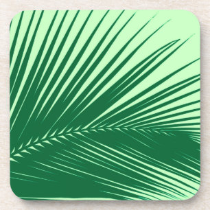 Porta-copo Folha de palma - esmeralda e verde limão