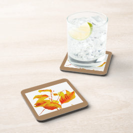 Porta-copo Folhas de madeira em Portas copos