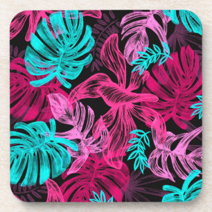 Porta-copo Folhas tropicais