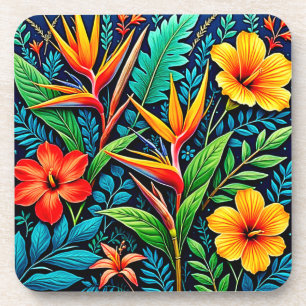 Porta-copo Folhas Tropicais Arte em Flor