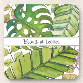 Porta-copo Folhas Tropicais Cujas Cores De Água