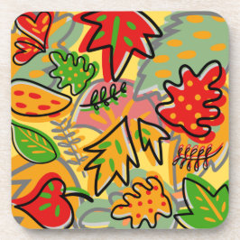 Porta-copo Folhas tropicais de colheita de presente de design